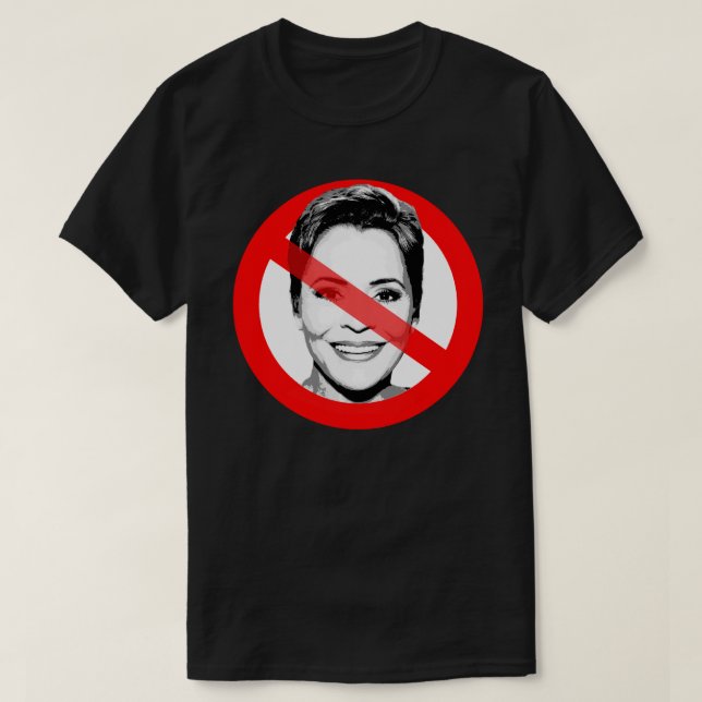 Anti Kari Lake Crossed Out Face T-Shirt (Design Front)