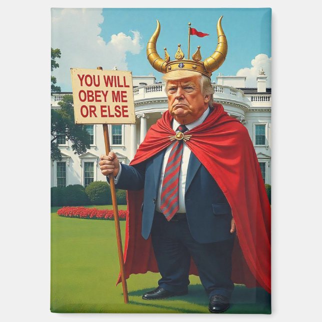 Anti-King Trump   Magnet (Front)