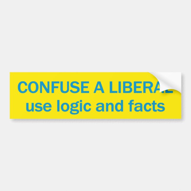 Anti Liberal Bumpersticker Bumper Sticker (Front)