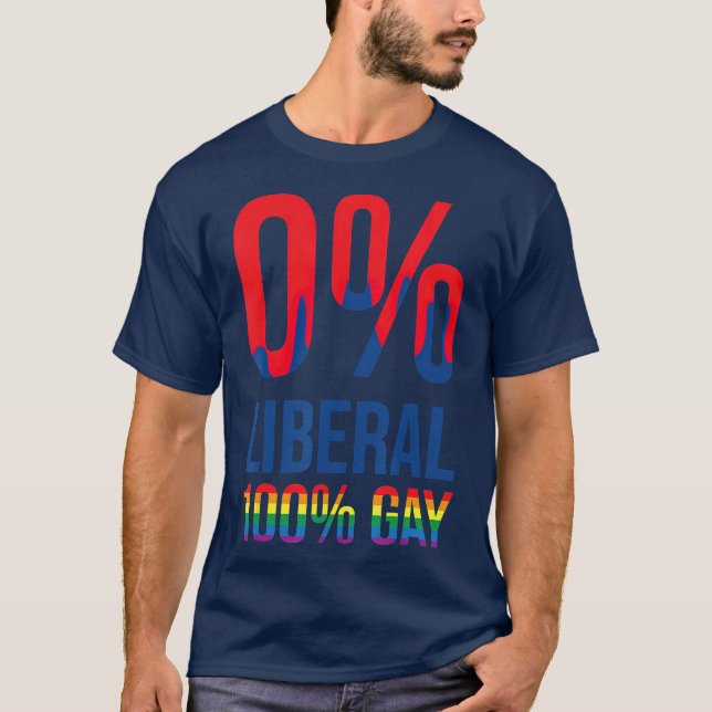 Anti Liberal LGB Gay Cool Pro Republicans Gift T-Shirt (Front)