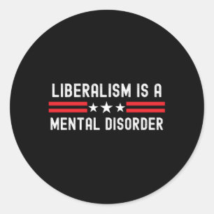Anti-Liberal Republican Dad American Anti-Biden Hu Classic Round Sticker