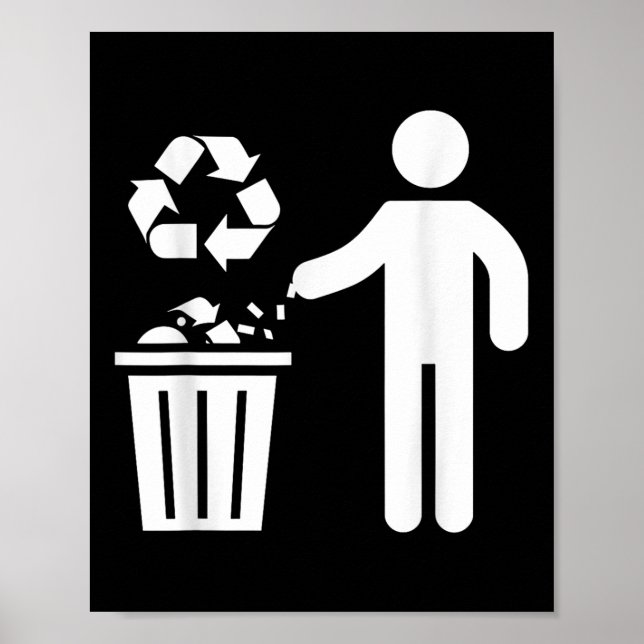 Anti Littering No Environment Environmental Protec Poster (Front)