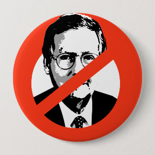 ANTI-MCCONNELL 4 INCH ROUND BUTTON