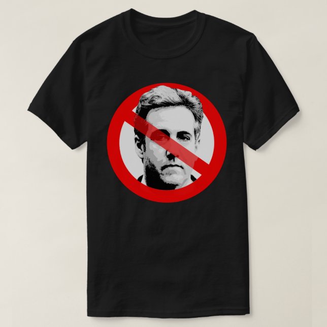 Anti Michael Cohen Crossed Out Face T-Shirt (Design Front)