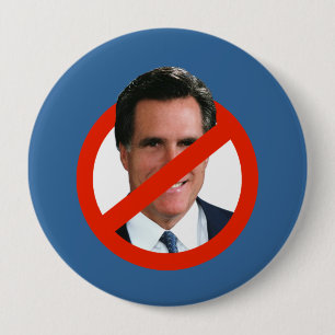 ANTI MITT ROMNEY PIC 2 4 INCH ROUND BUTTON