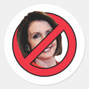 Anti Nancy Pelosi Classic Round Sticker