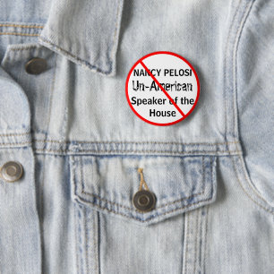 Anti-Nancy Pelosi Speaker of the House 2 Inch Round Button