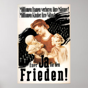 Anti-Nazi Poster Eastern Germany Millions lost