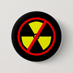 Anti-Nuclear Symbol Pinback 2 Inch Round Button