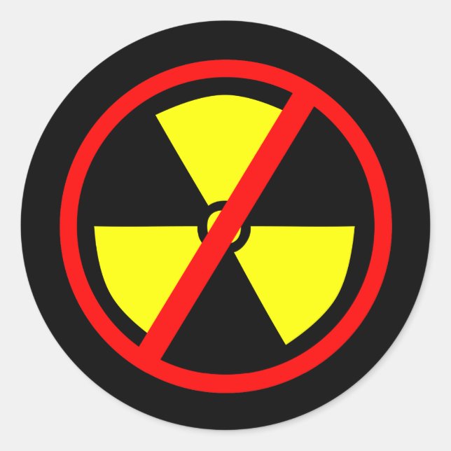 Anti-Nuclear Symbol Sticker (Front)