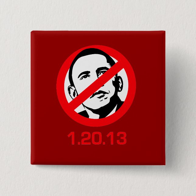 Anti-Obama - 1.20.13 2 Inch Square Button (Front)