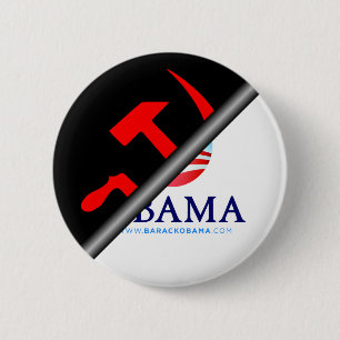 Anti Obama - Anti Socialist 2 Inch Round Button