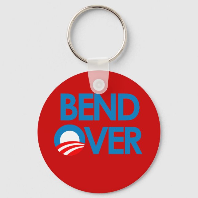 Anti-Obama - Bend Over Keychain (Front)