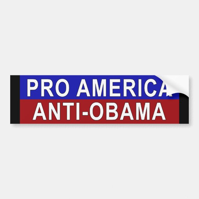 Anti-Obama Bumper Sticker (Front)