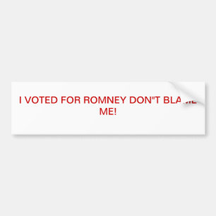 ANTI OBAMA BUMPER STICKER