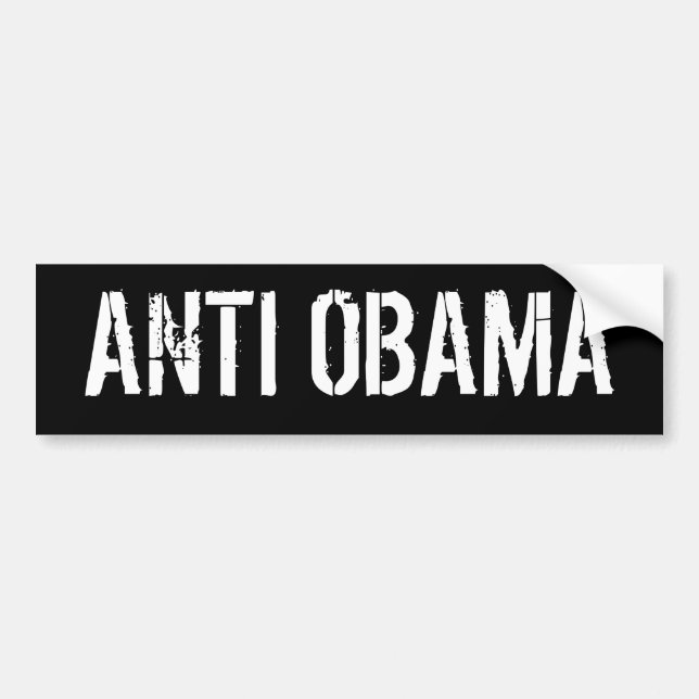 ANTI OBAMA BUMPER STICKER (Front)