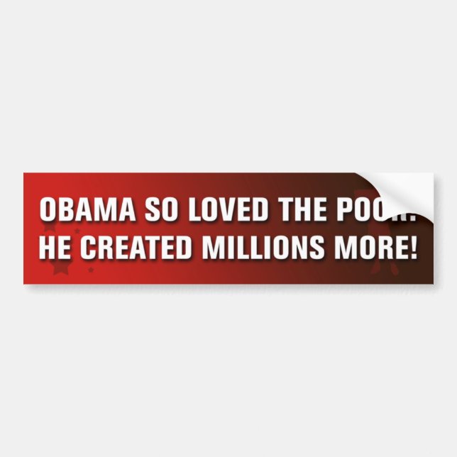 Anti Obama Bumper Sticker (Front)