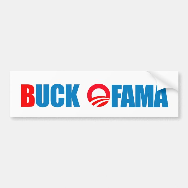 Anti-Obama Bumper Sticker: Buck Ofama Bumper Sticker (Front)