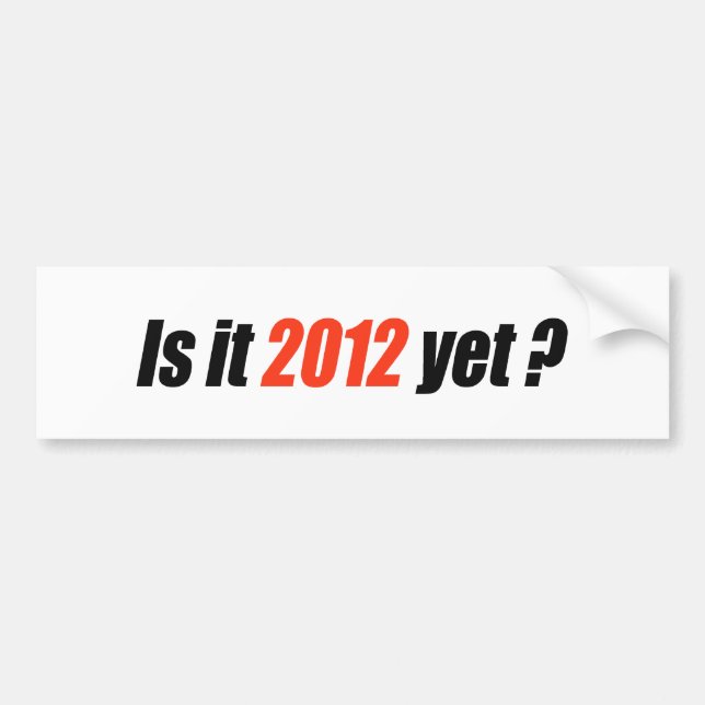 Anti-Obama Bumpersticker - 2012 Yet Bumper Sticker (Front)