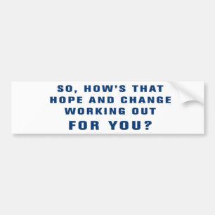 Anti-Obama  Bumpersticker Bumper Sticker
