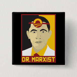 Anti-Obama: Doctor Marxist 2 Inch Square Button