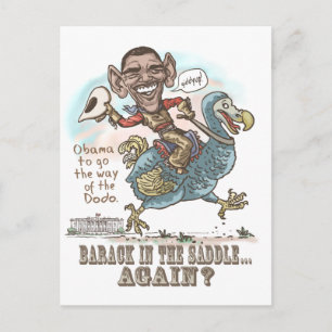 Anti-Obama Dodo Extinction 2012 Postcard