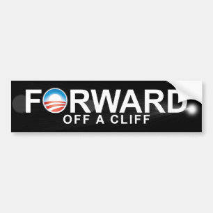 Anti Obama - Forward - off a clif Bumper Sticker