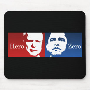 Anti-Obama - Hero vs. Zero Mouse Pad
