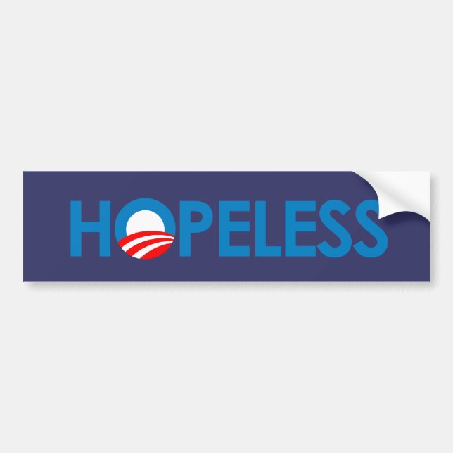 Anti-Obama - HOPELESS Bumper Sticker (Front)