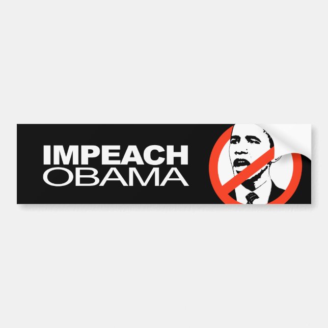 Anti-Obama - Impeach Obama Bumper Sticker (Front)