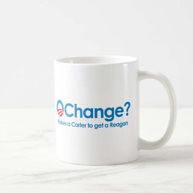 Anti-Obama - It takes a Carter to get a Reagan Coffee Mug (Right)