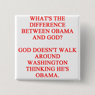 anti obama joke 2 inch square button