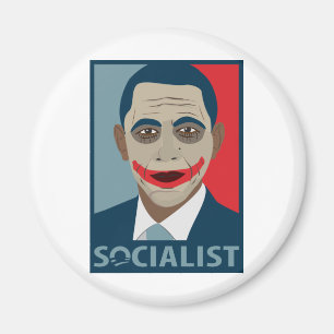Anti-Obama Joker Socialist Magnet