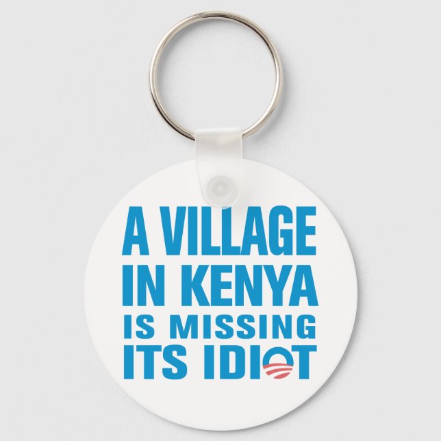 Anti Obama Keychain (Front)