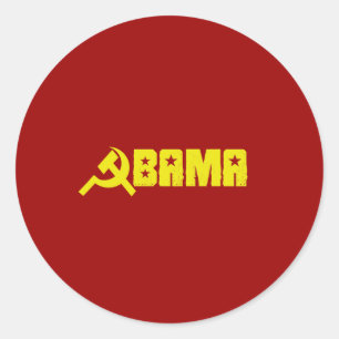 Anti-Obama - Obama is a Communist Classic Round Sticker