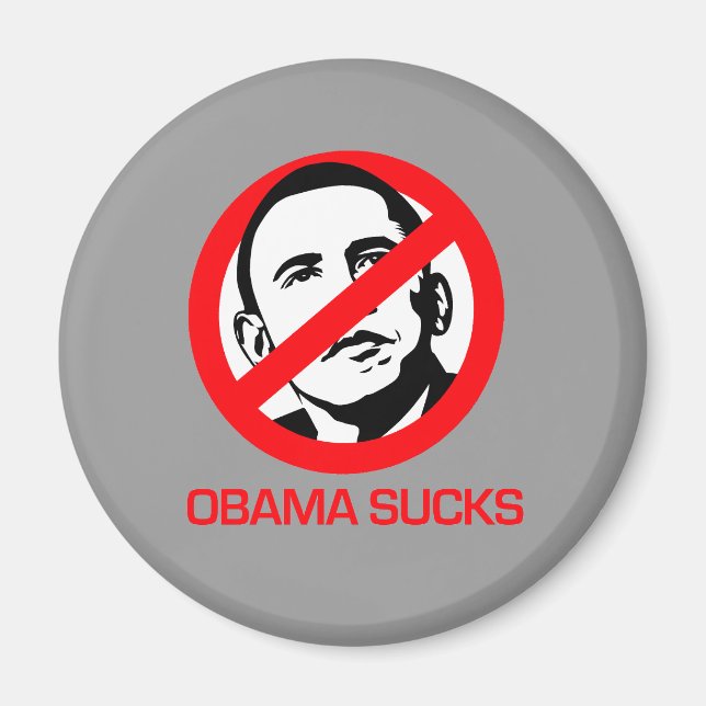 Anti-Obama - Obama Sucks Magnet (Front)