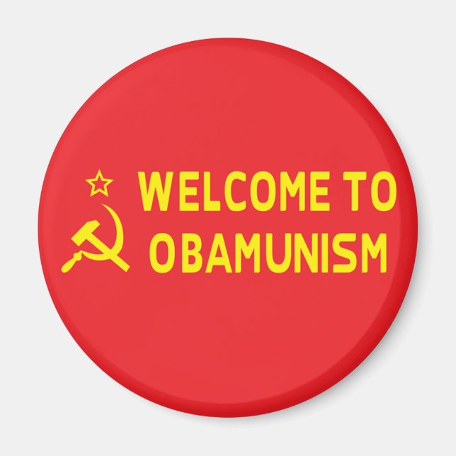 Anti Obama Obamunism Magnet (Front)