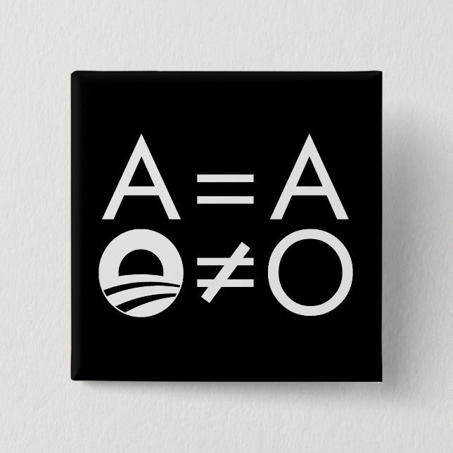 Anti-Obama Objectivist button (Front)