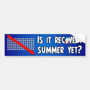 Anti Obama Recovery Summer Bumper Sticker