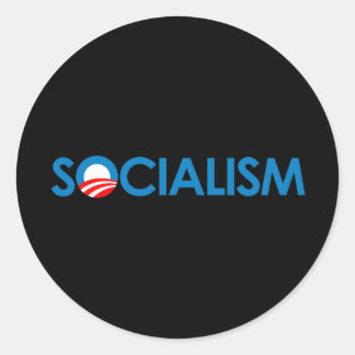Anti-Obama - Socialism Classic Round Sticker