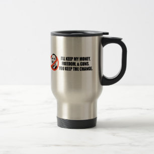 Anti-Obama T-shirt - You keep the change Travel Mug