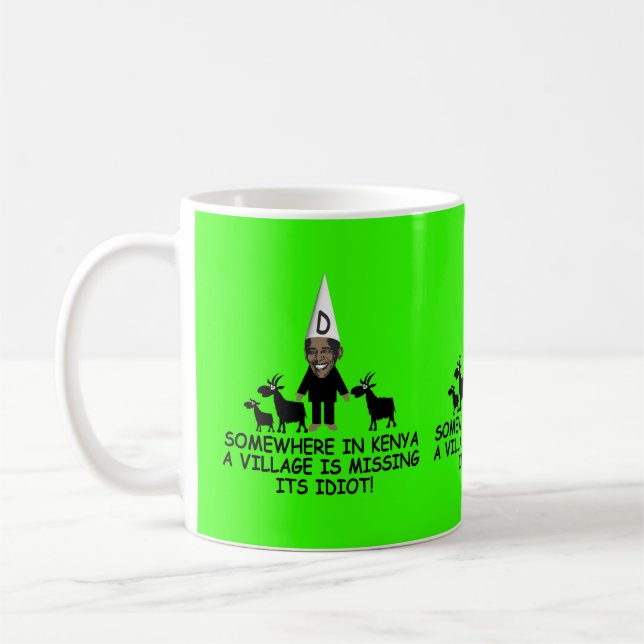 Anti Obama,village idiot Coffee Mug (Left)