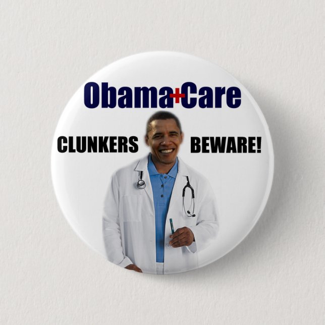 Anti ObamaCare 2 Inch Round Button (Front)