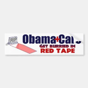 Anti ObamaCare Red Tape Bumper Sticker