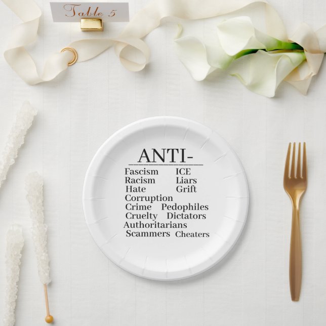 Anti- Paper Plate (Wedding)