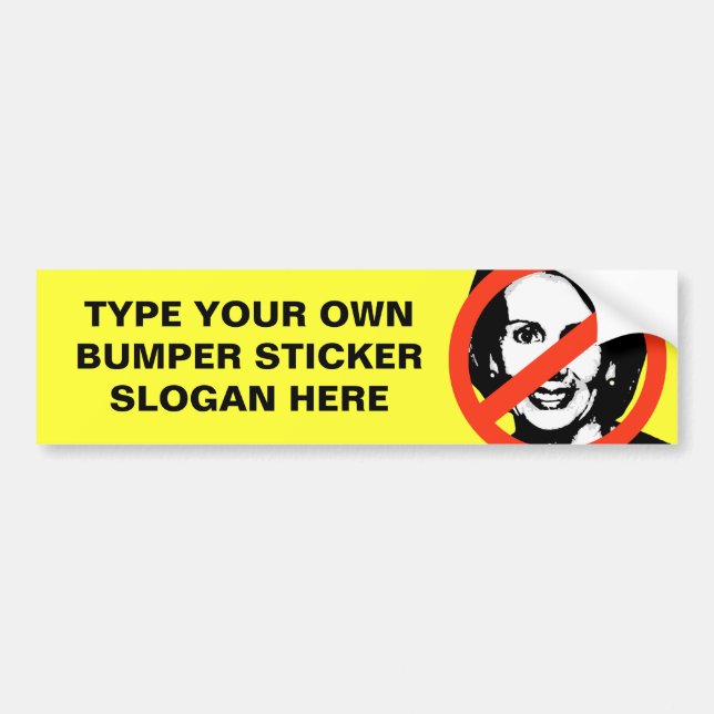 ANTI-PELOSI: ANTI-Nancy Pelosi Bumper Sticker (Front)