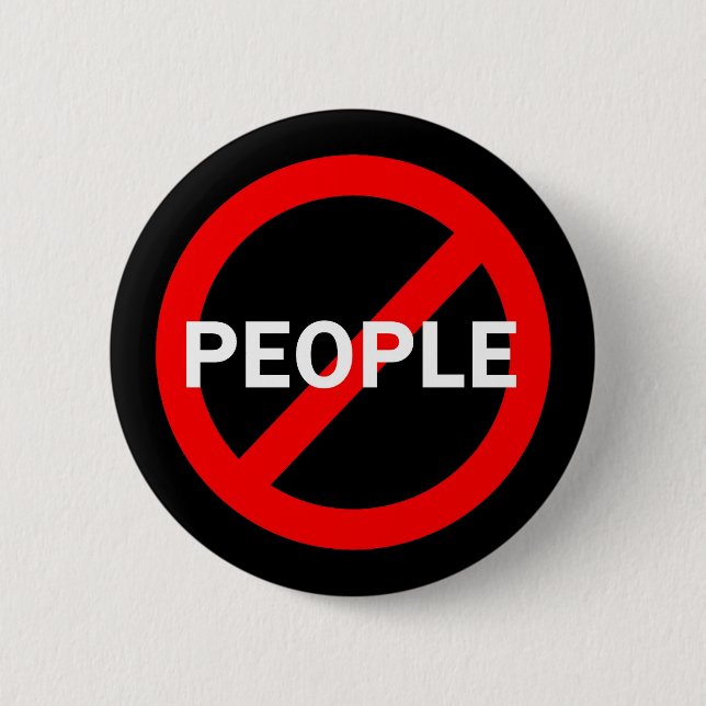 Anti-People 2 Inch Round Button (Front)