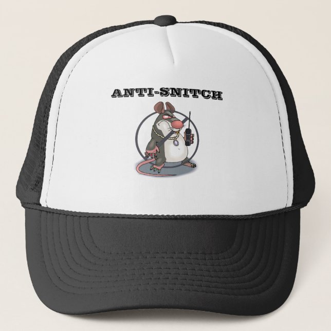 Anti-Pif aucun casquette de camionneur de rats (Devant)