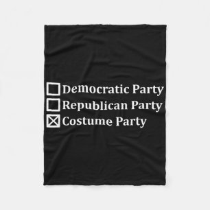 Anti-politic Democratic Republican Costume Party V Fleece Blanket