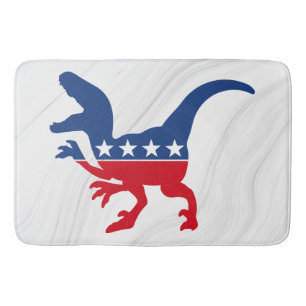 Anti-Politics Patriotic T-Rex Bath Mat